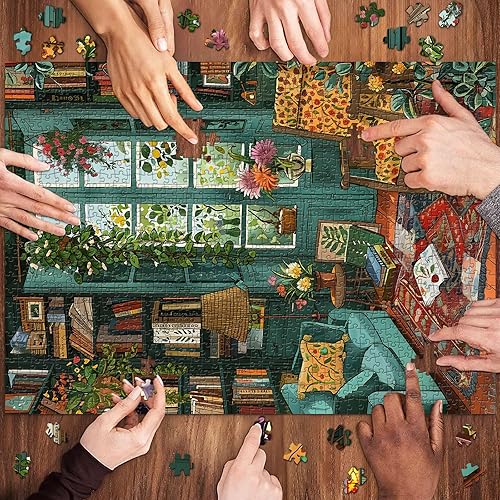 Miniatura 4 de Acogedores rompecabezas de estudio para adultos de 1000 piezas, rompecabezas para adultos de 1000 piezas, juguetes desafiantes, rompecabezas