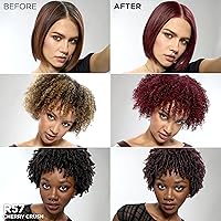 Vista 182 de L'Oreal Paris Feria Tinte permanente brillante multifacético, 721 Dusty Mauve, paquete de 1 10 negro azabache (negro más negro)