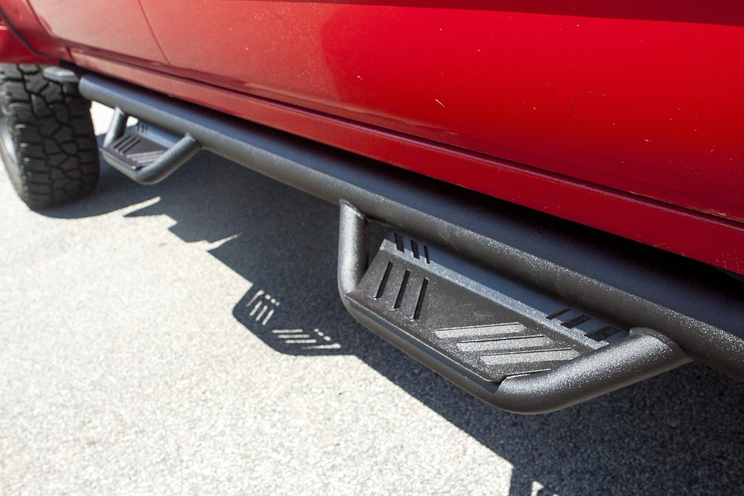 Lund 34641587 Black Steel Terrain HX Step Nerf Bars for 2012-2018 Jeep Wrangler JK 2-Door