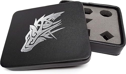 Miniatura 5 de Leather Lite - Estuche de almacenamiento y exhibición de dados, perfecto para dados de plástico, metal, piedra o madera (dragón verde)