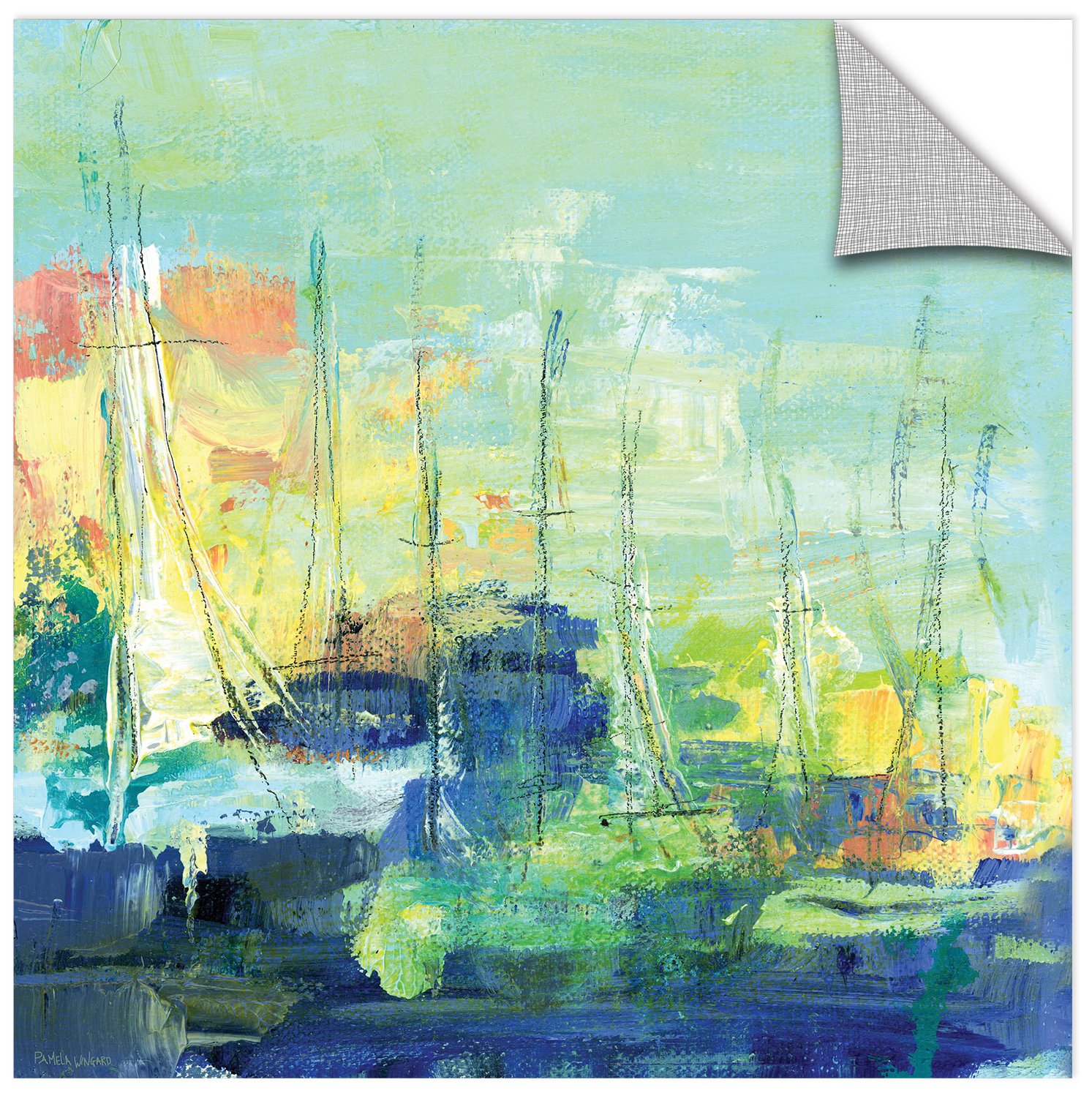 Pamela J. Wingard ''Abstract III'' Gallery Wrapped Canvas, 18X18