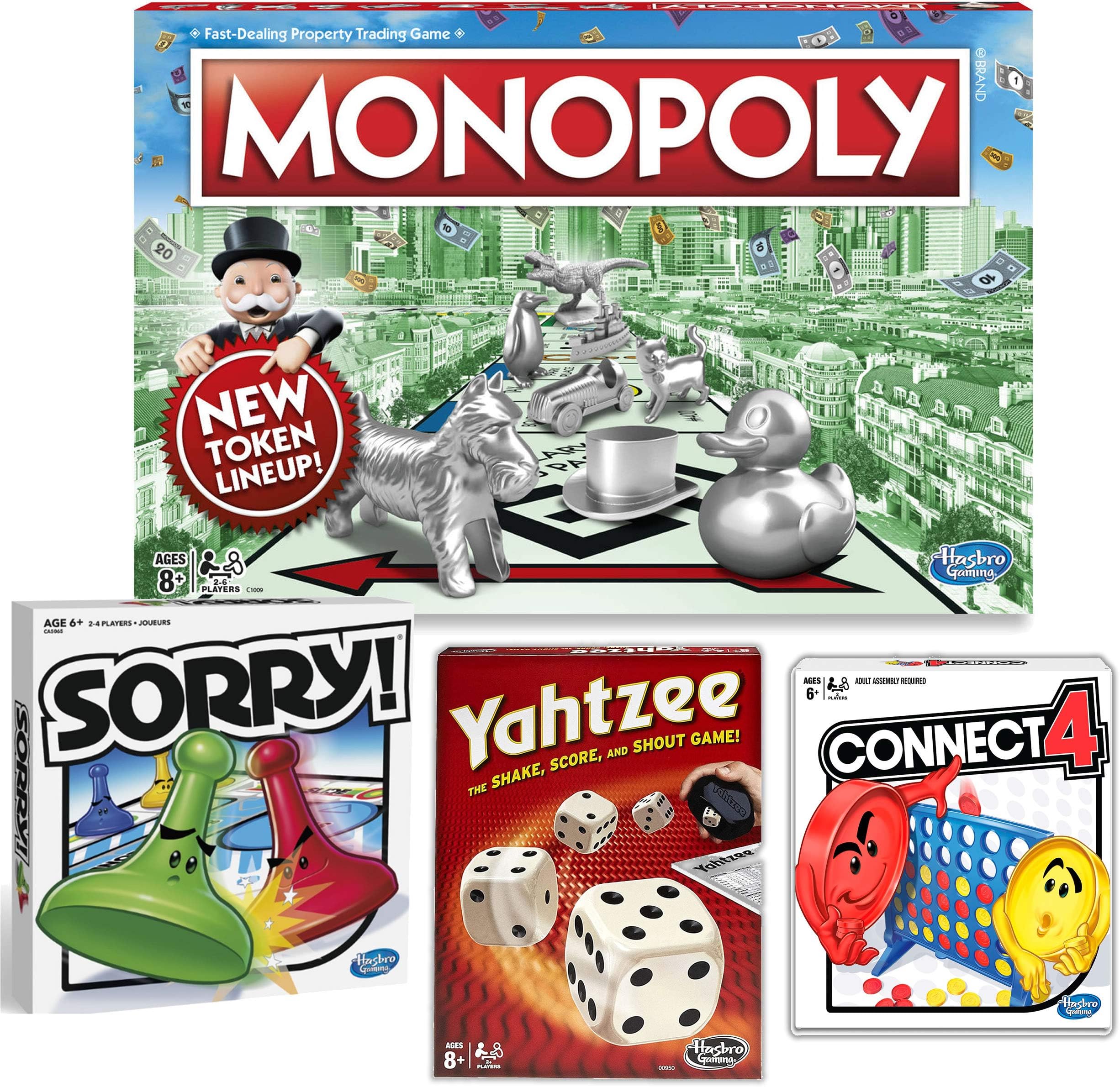 Classic Sorry! & Classic Yahtzee Bundle Parlor Game| Captivated Perfect Players for Adult Young and Old |Every Age Game