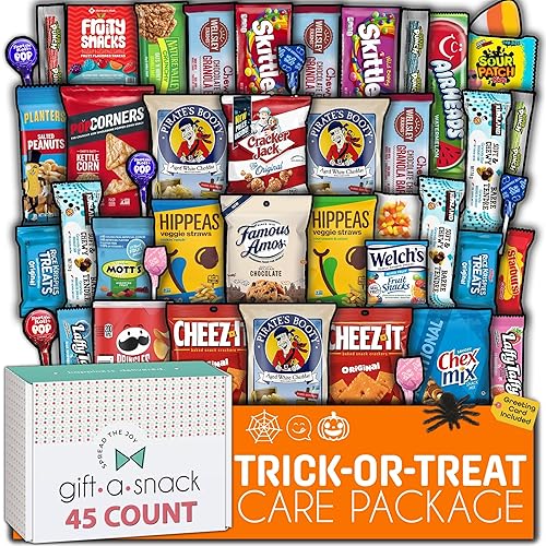 Miniatura 165 de Gift A Snack – Caja llena de golosinas variadas para el Día del Padre y cumpleaños, incluye tarjeta de felicitación, cesta de golosinas con dulces