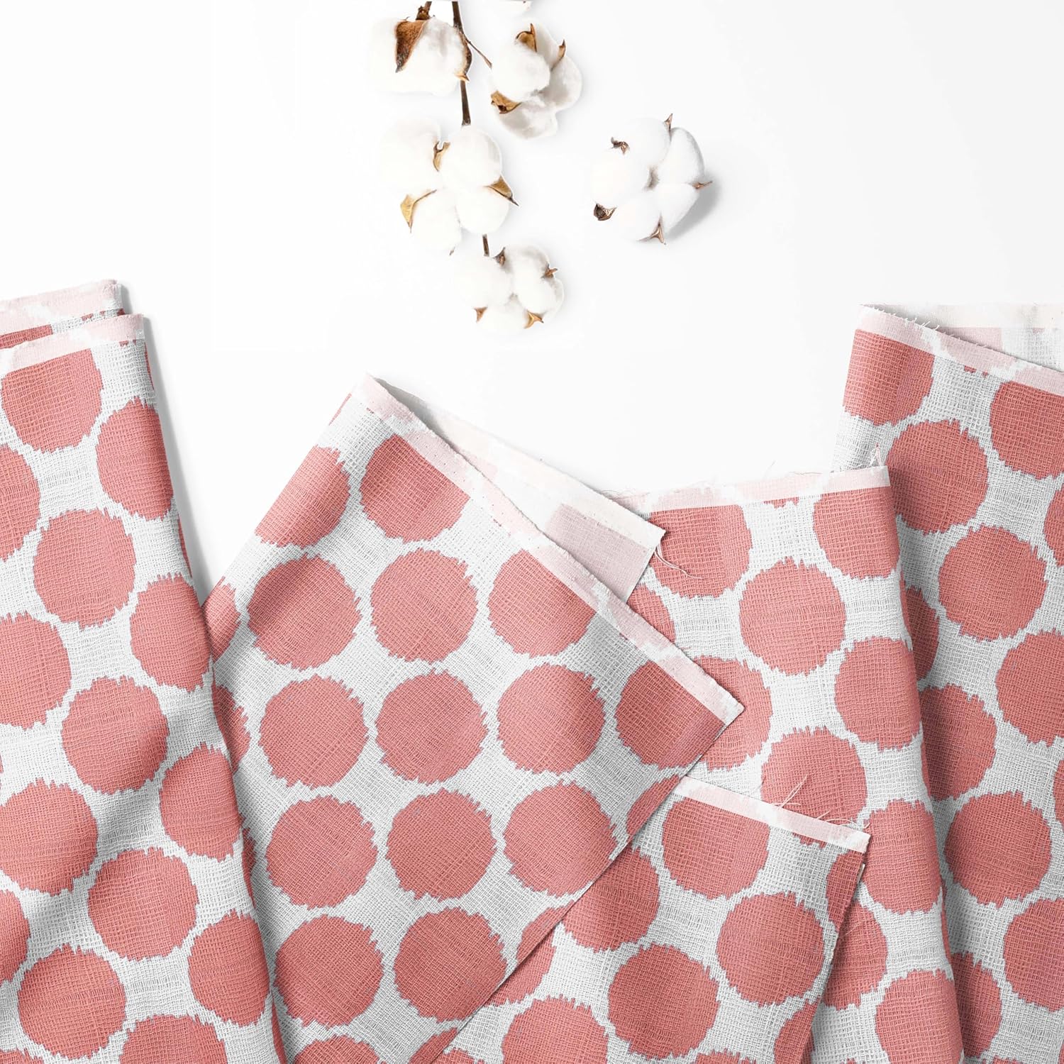 Bacati - 2 Pack Girls Essentials Classic Super Soft Breathable 100% Cotton Muslin Baby Crib Fitted Sheets - Fits Standard 28 x 52 x 5 Crib & Toddler Mattresses (Ikat Dots Coral)