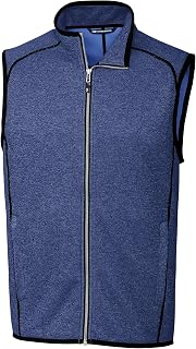 Cutter & Buck mens Fleece Vest, Blue, Large US