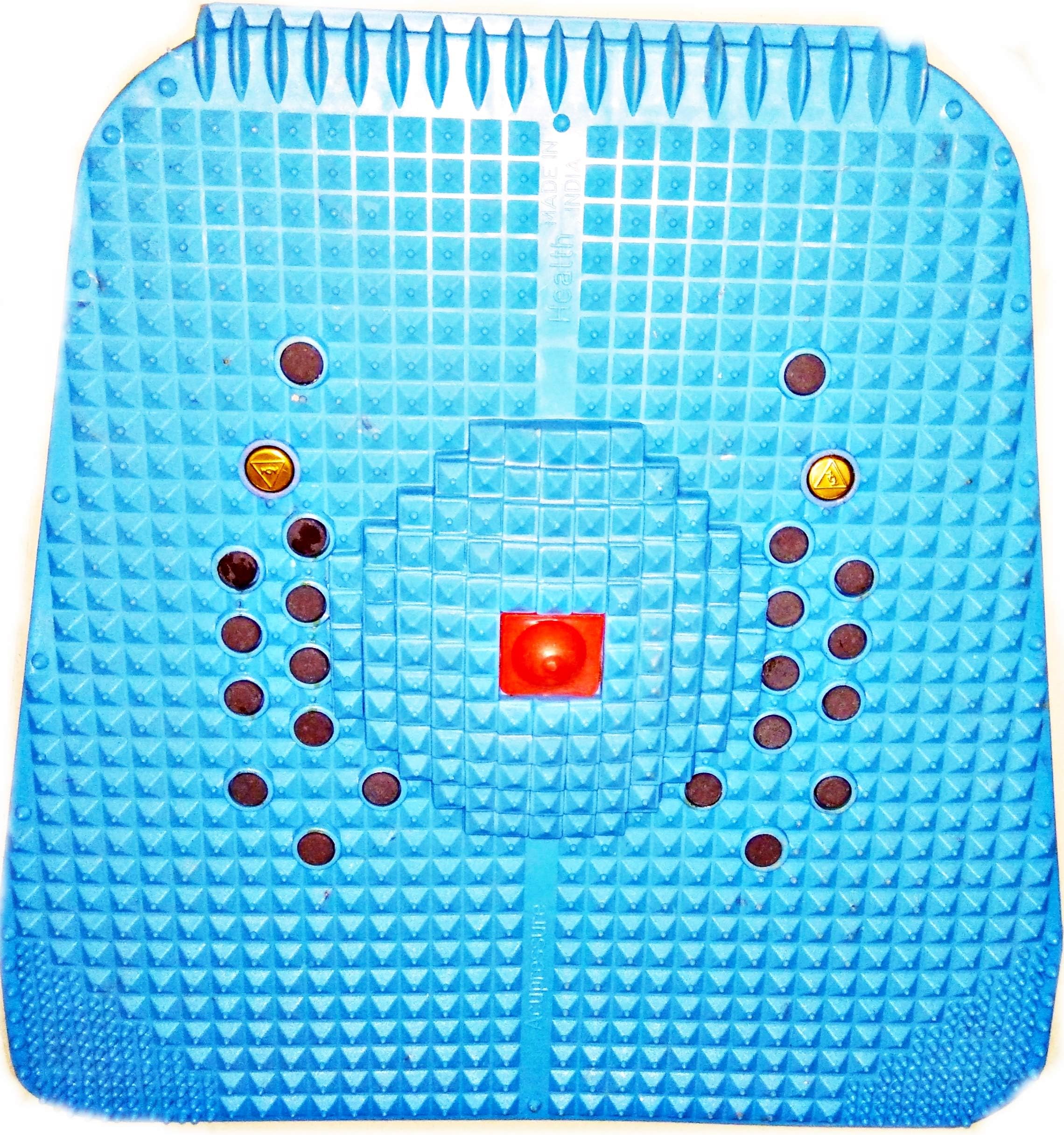 Escor Acupressure Power Mat with Magnets n Pyramids for Pain Relief & Total Health Useful for Heel-Knee-Leg Pain-Sciatica-Cramps-Migraine-Depression (Sky Blue)