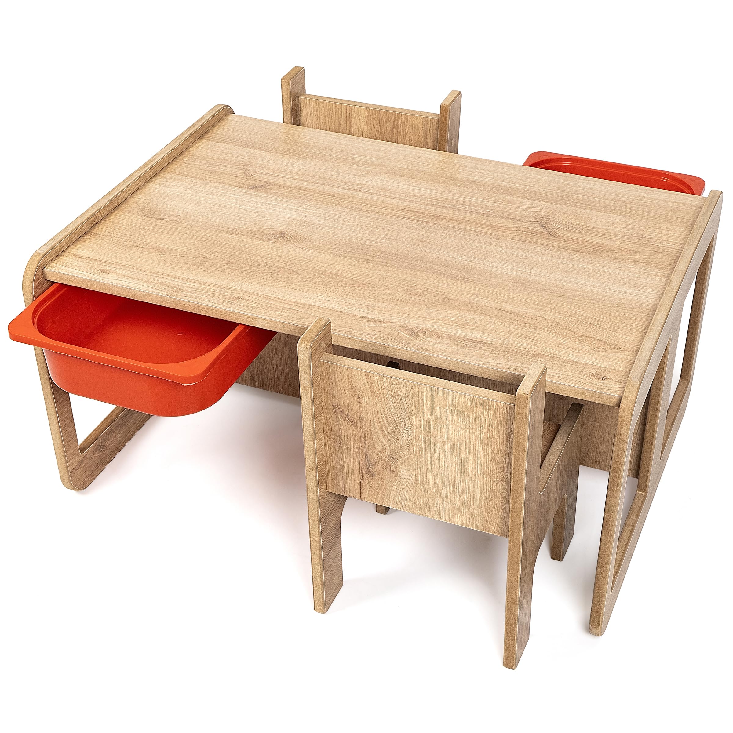 Kindertafel - Kinderbureau - Tekentafel - Speeltafel - Rond - 60x57cm