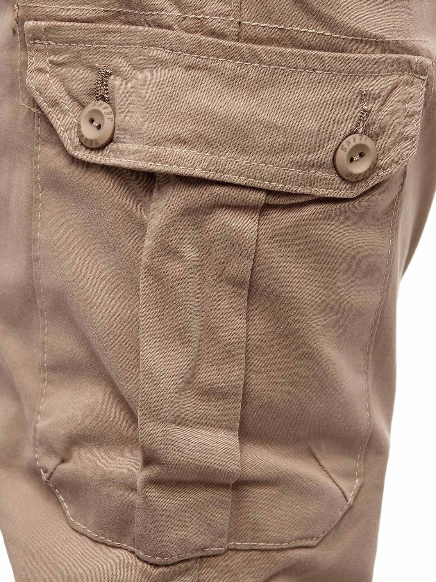 Tazzio Pantaloni cargo da uomo Jogger Chino Regular Fit Jeans 16610