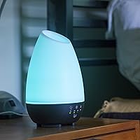 Vista 3 de HealthSmart 500ML Essential Oil Diffuser for Large Rooms, Cool Mist Humidifier and Aromatherapy Diffuser, Adjustable Timer, Mist Mode and 7 LED