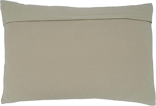 Miniatura 8 de SARO LIFESTYLE Norma Collection - Almohada tejida a rayas con relleno de plumón, 20 x 20 pulgadas, color azul