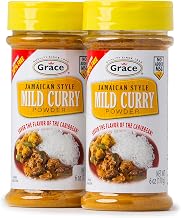Grace Jamaican Style Mild Curry Powder 6oz - 2 Pack - Authentic Seasoning for a Perfect Blend of Curry Spice Heat & for Rich Flavorful Dishes - Curry Powder Seasoning