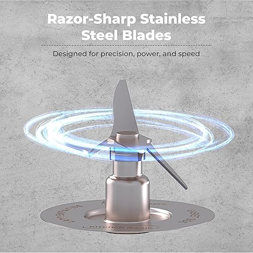 Miniatura 3 de Mix&Shake Blender, licuadora portátil de 20 onzas, motor de 600 W, pulso, funciones de encendidoapagado, cuchillas de acero inoxidable, batidos,