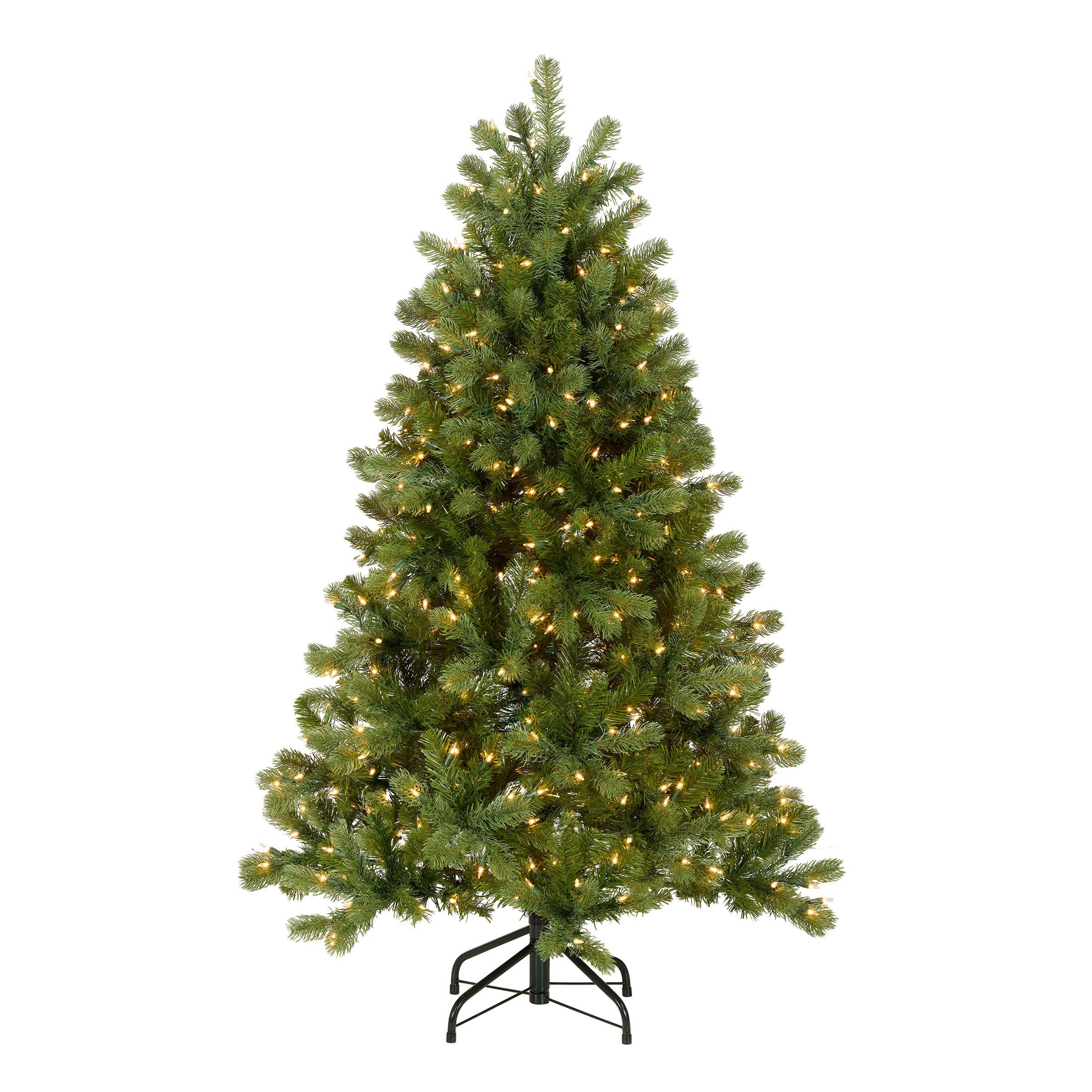National Tree Company 4.5ft Pre-Lit Downswept Douglas Fir Christmas Tree