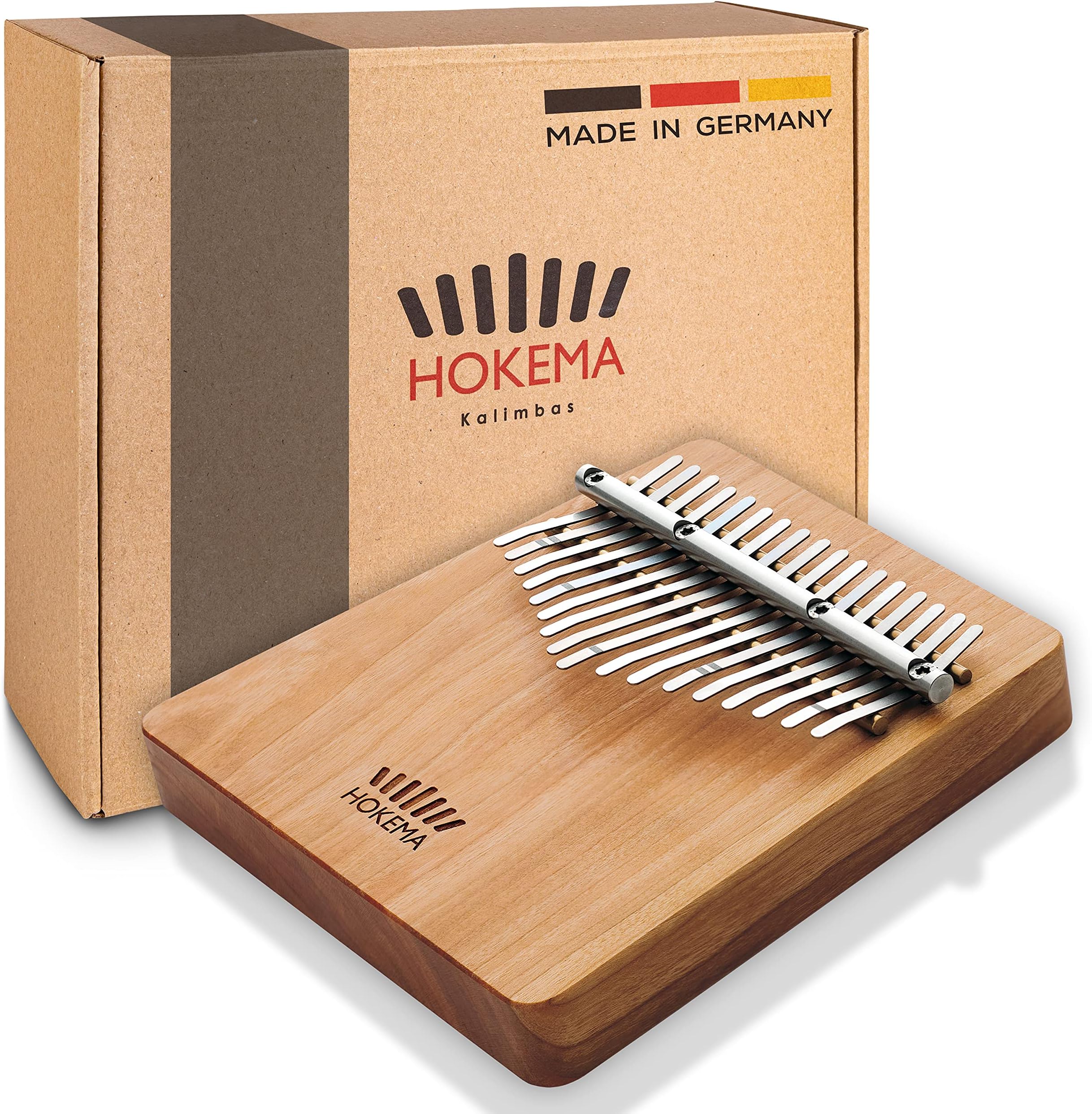 Hokema Kalimba B17 C Major - The Original Handmade in Germany - Thumb Piano - Easy to Learn Musical Instrument - Perfect for Beginners and Professionals