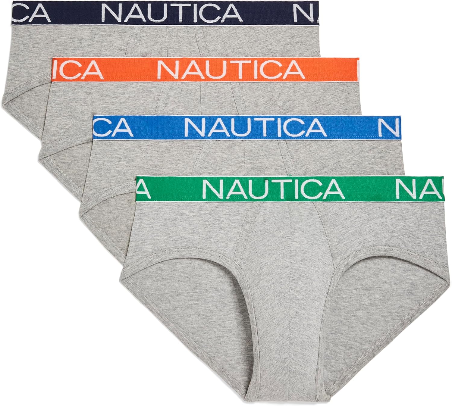 Nautica Men's 4 Pack Classic Cotton Stretch Briefs