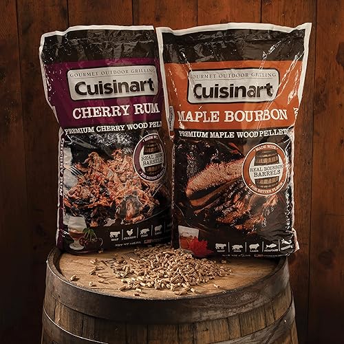 Miniatura 8 de Cuisinart Gránulos para ahumar de ron cereza prémium para barbacoa, bolsa de 20 libras