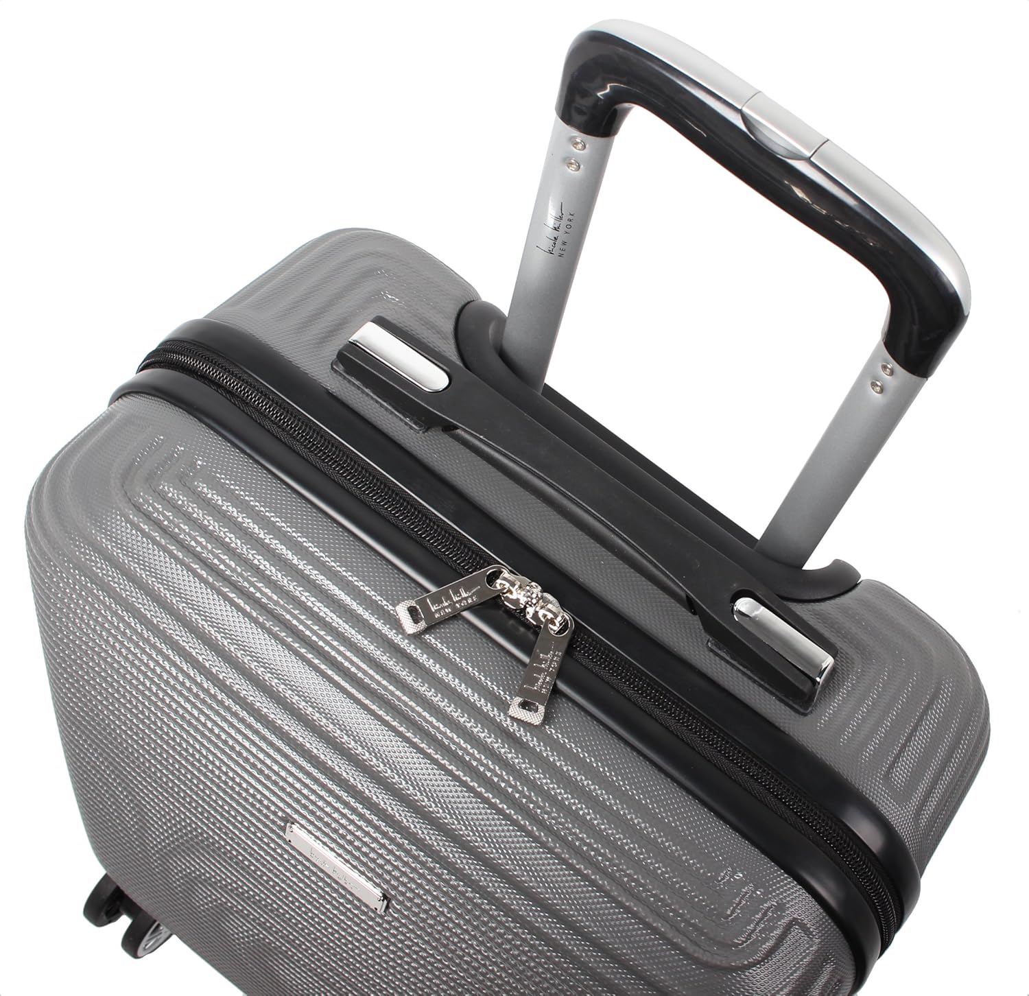 Nicole Miller New York Bernice Collection Hardside 24" Luggage Spinner (24in, Bernice Charcoal)