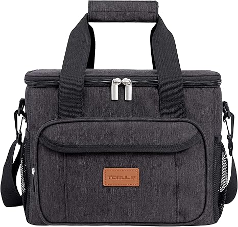 Amazon Co Jp Tomule クーラーバッグ 保温 保冷バッグ 折り畳み 大容量 ランチバッグ 断熱 クーラーボックス アウトドア 軽量 ソフトクーラーバッグ 小型 保冷ボックス ソフトクーラーボックス くーらーボックス 多機能 ブラック 15l スポーツ アウトドア