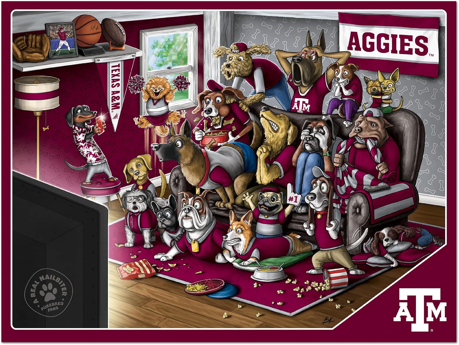 YouTheFan NCAA Purebred Fans A Real Nailbiter Puzzle