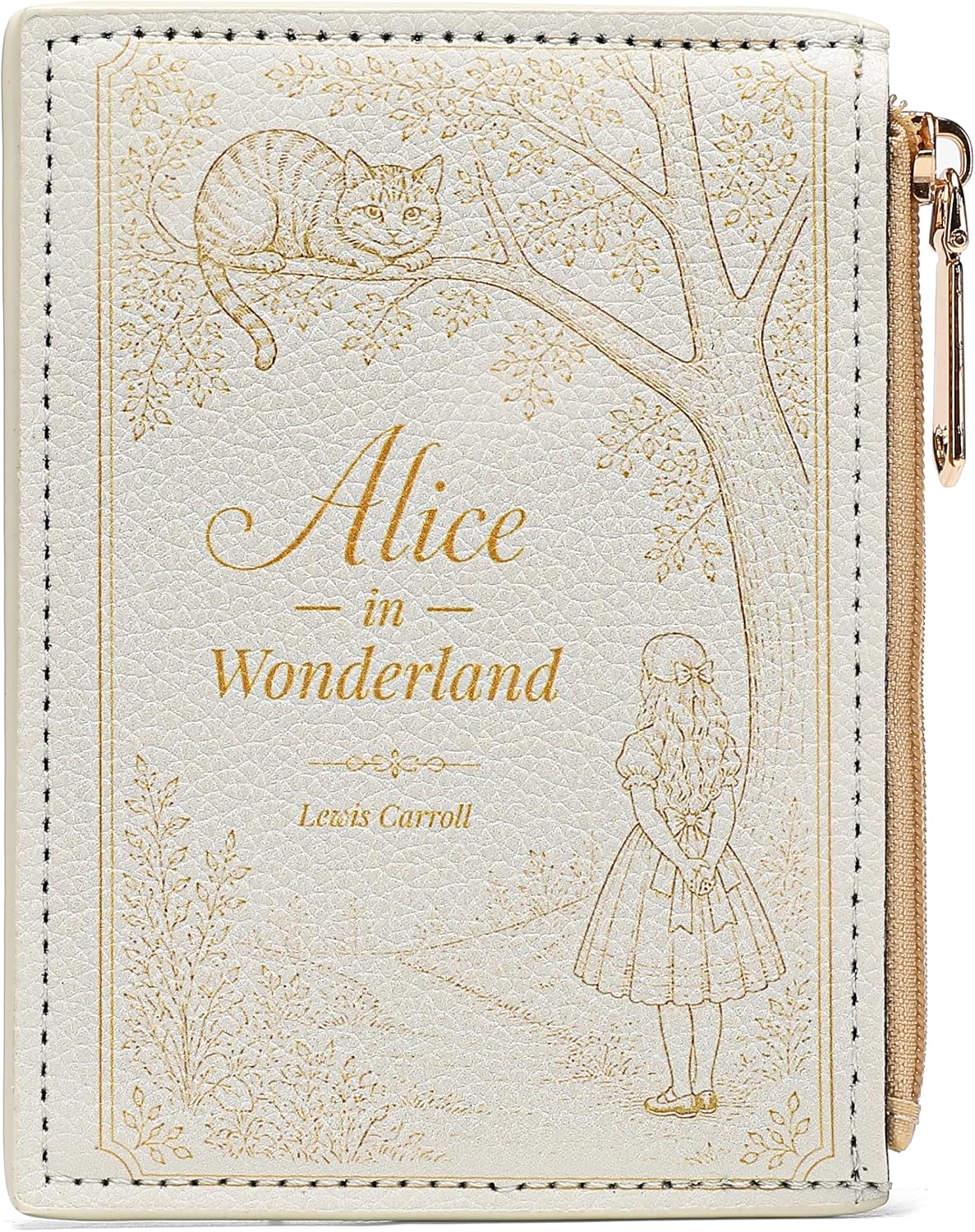 ASVP Shop Alice Card Holder Mini Book Wallet Coin Purse Book Card Purse Book Cardholder Lewis Carroll Book Lover Gift