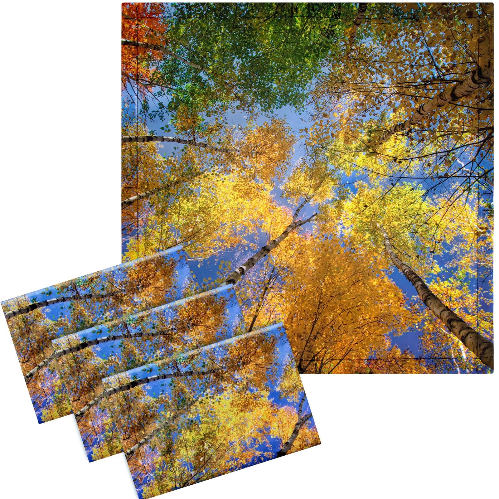 VIHOSE Fluorescent Light Covers, 4 Pcs, 2 x 2 ft, Magnetic,Trees
