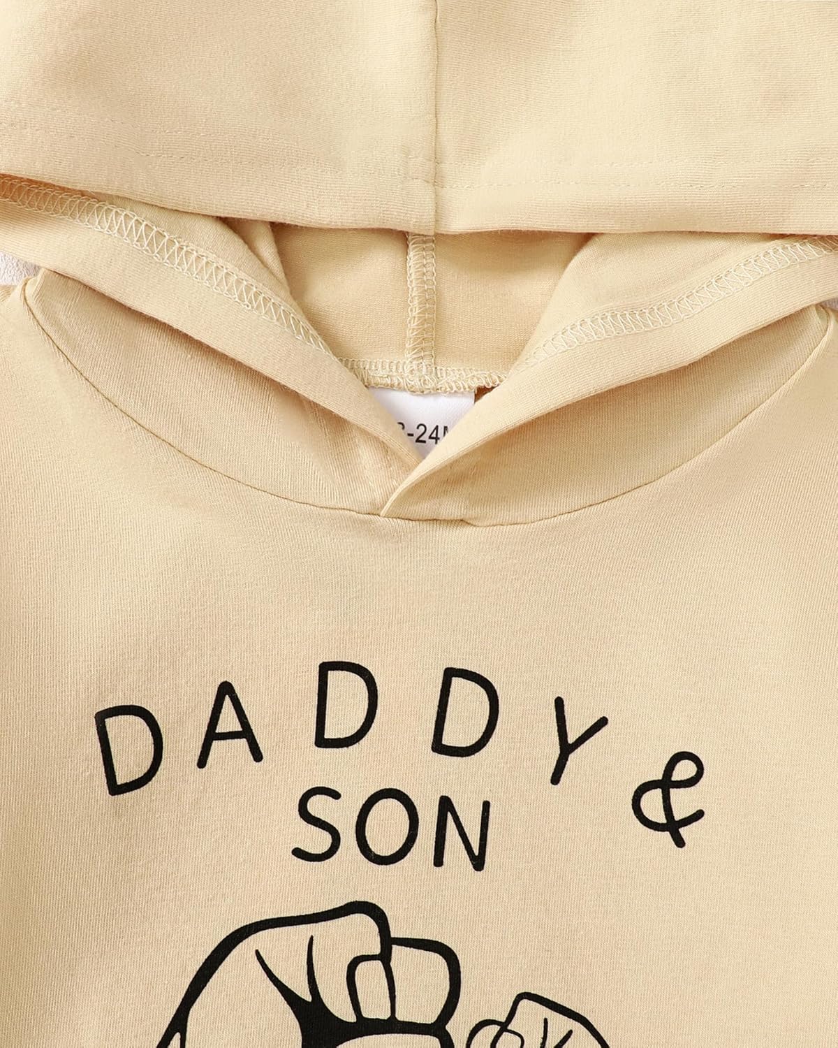 YALLET Toddler Baby Boy Clothes, Long Sleeve Letter Hoodies Top+Ripped Denim Pants 2pcs Fall Winter Outfit Sets - Image 3