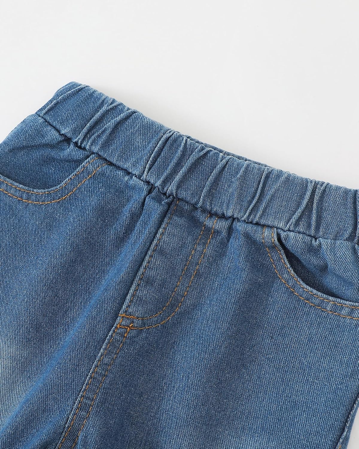 Mioglrie Toddler Baby Girl Clothes 2T 3T 4T 12 18 24 Months Toddler Fall Winter Girls Outfit Jeans Pants Clothing Set