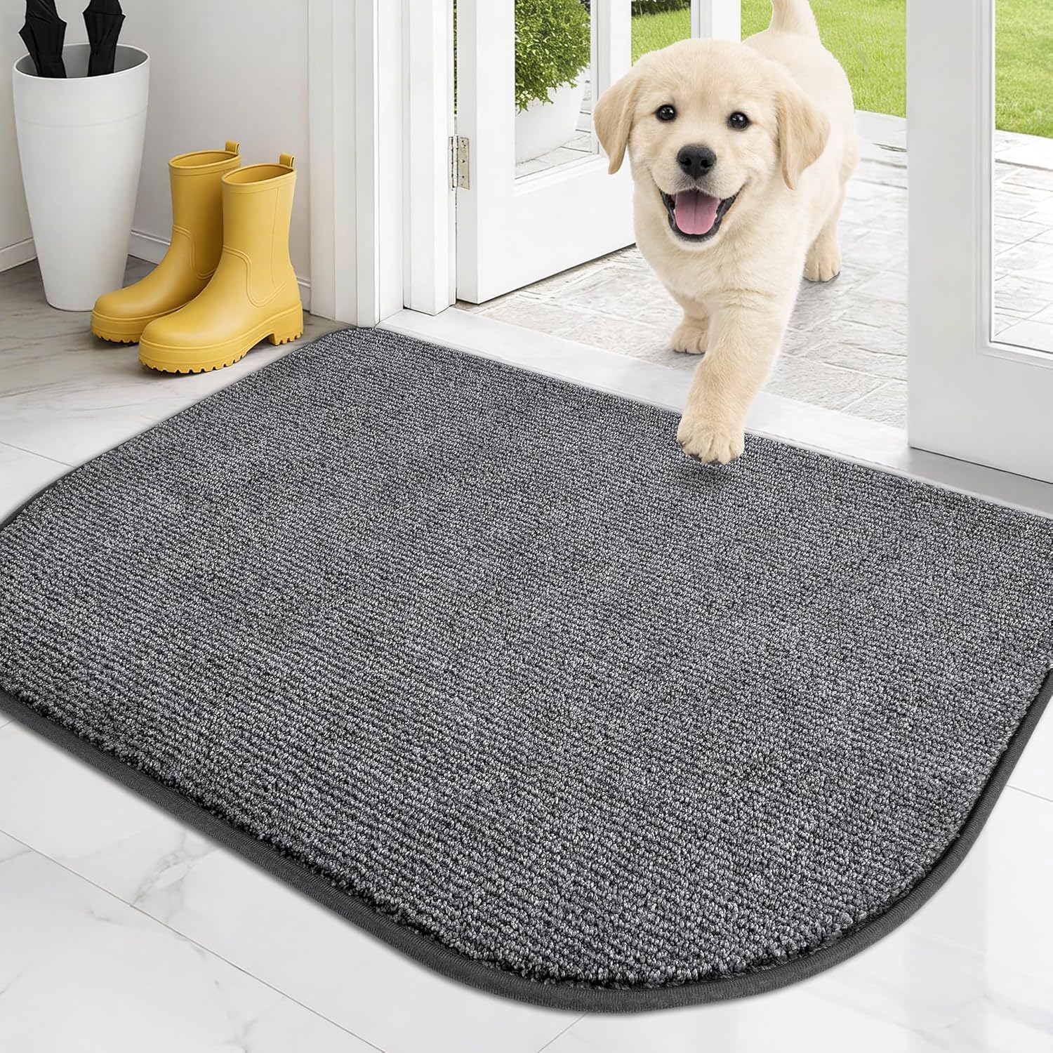 Amazon.com: PURRUGS Dirt Trapping Door Mat Half Round 24