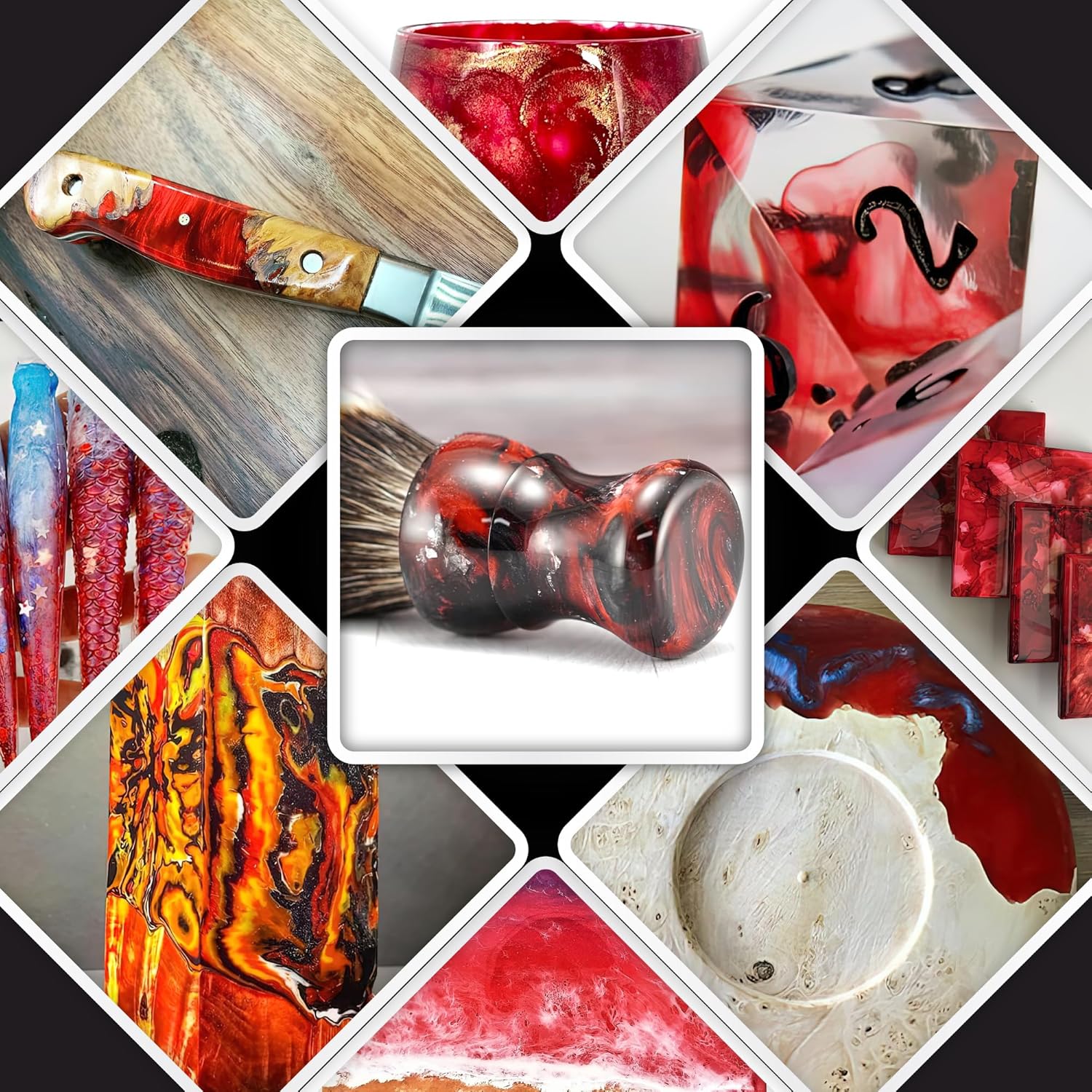 Alumilite Liquid Color Dye (Flo Red, 1 oz) Highly Concentrated Tint for Casting Resin, Polyester, and Urethane - Ideal for Clear, Translucent, or Opaque DIY Arts and Crafts, Beginners & Professionals - Image 6