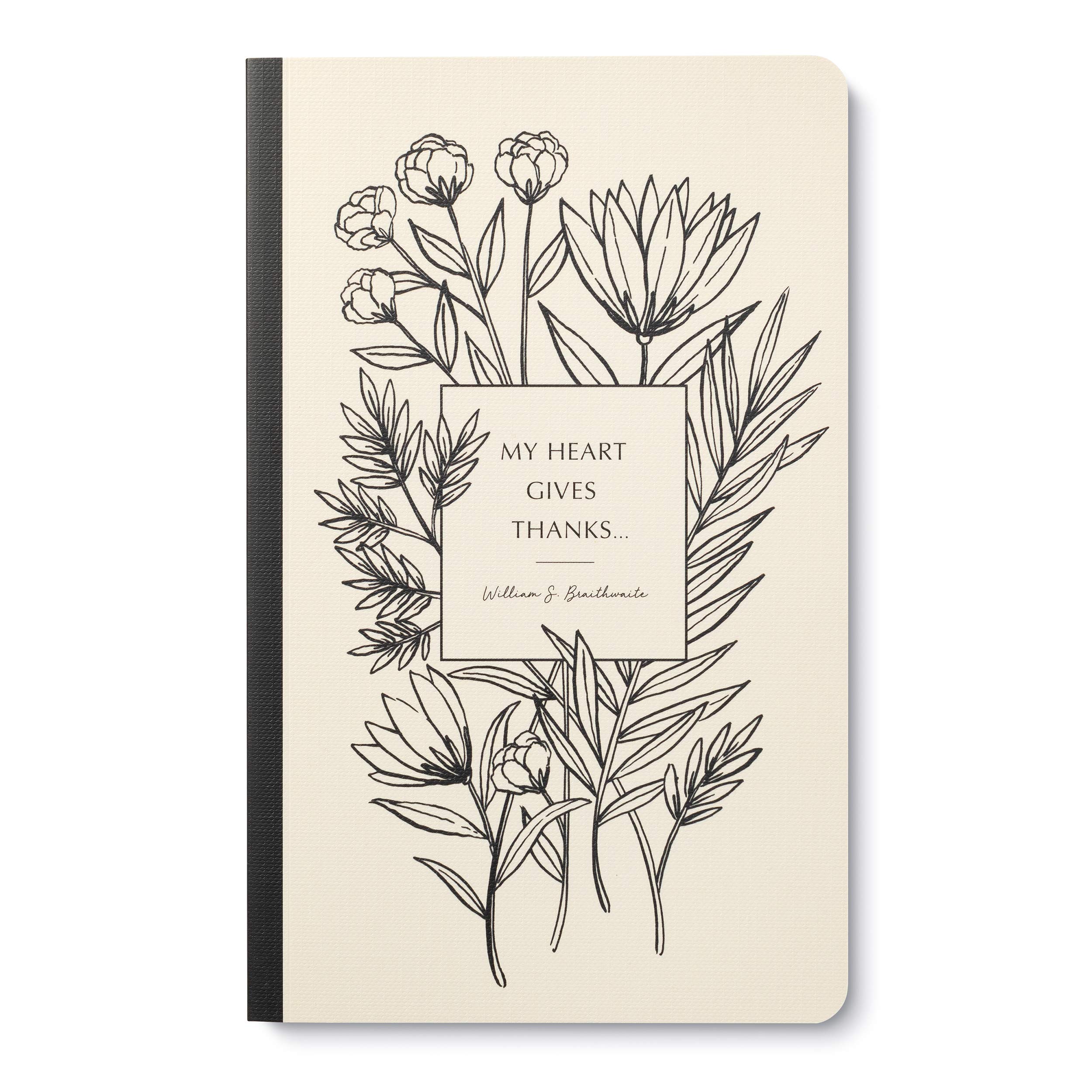 Compendium Softcover Journal - My heart gives thanks… – A Write Now Journal with 128 Lined Pages, 5″W x 8″H