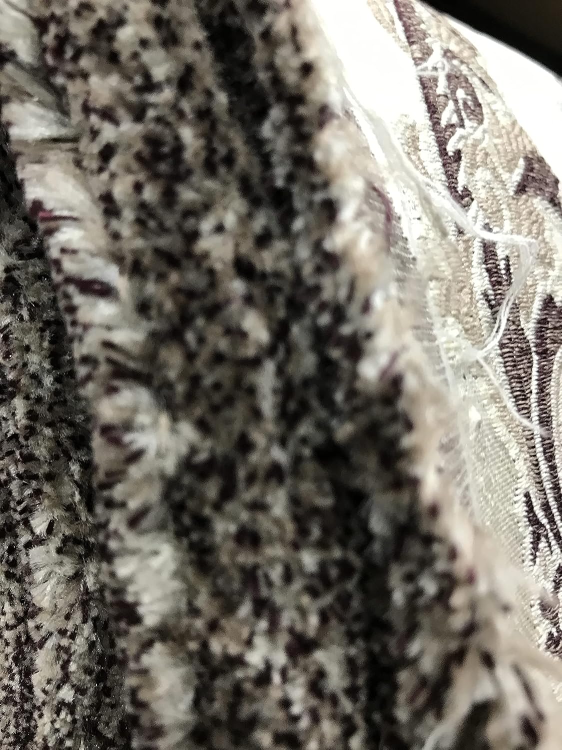 Luxurious Premium Vintage Damask Design Jacquard Fabric for Upholstery, Window Treatments, and Craft - Renaissance Rococo Victorian Style - 54" Width - Fabric by The Yard (Brown)