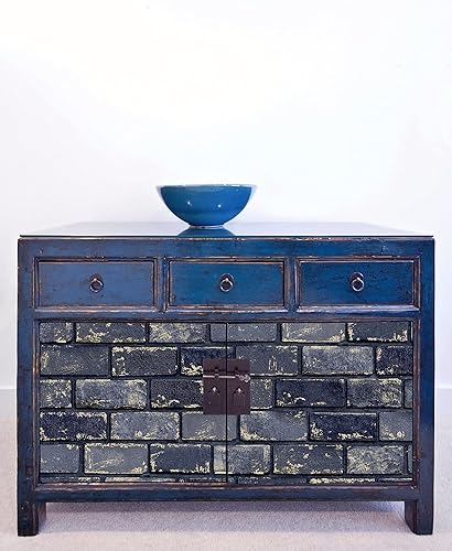 Miniatura 5 de Arthouse ArtiSTICK 300207 - Papel tapiz autoadhesivo de ladrillo metálico, color dorado marino, 19.7 ft de largo, ideal para reciclar muebles,