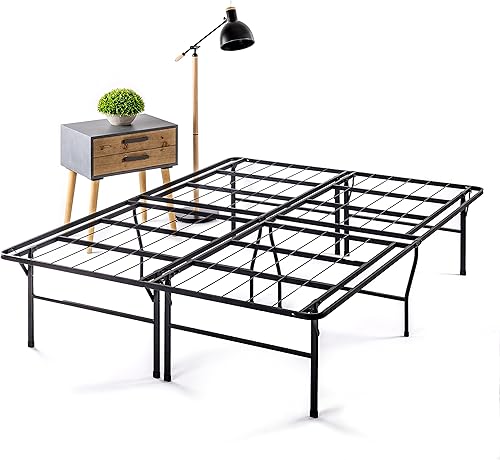 Miniatura 4 de Best Price Mattress Base de cama metálica de 18 pulgadas con base de colchón de listones de acero resistente (no necesita somier)