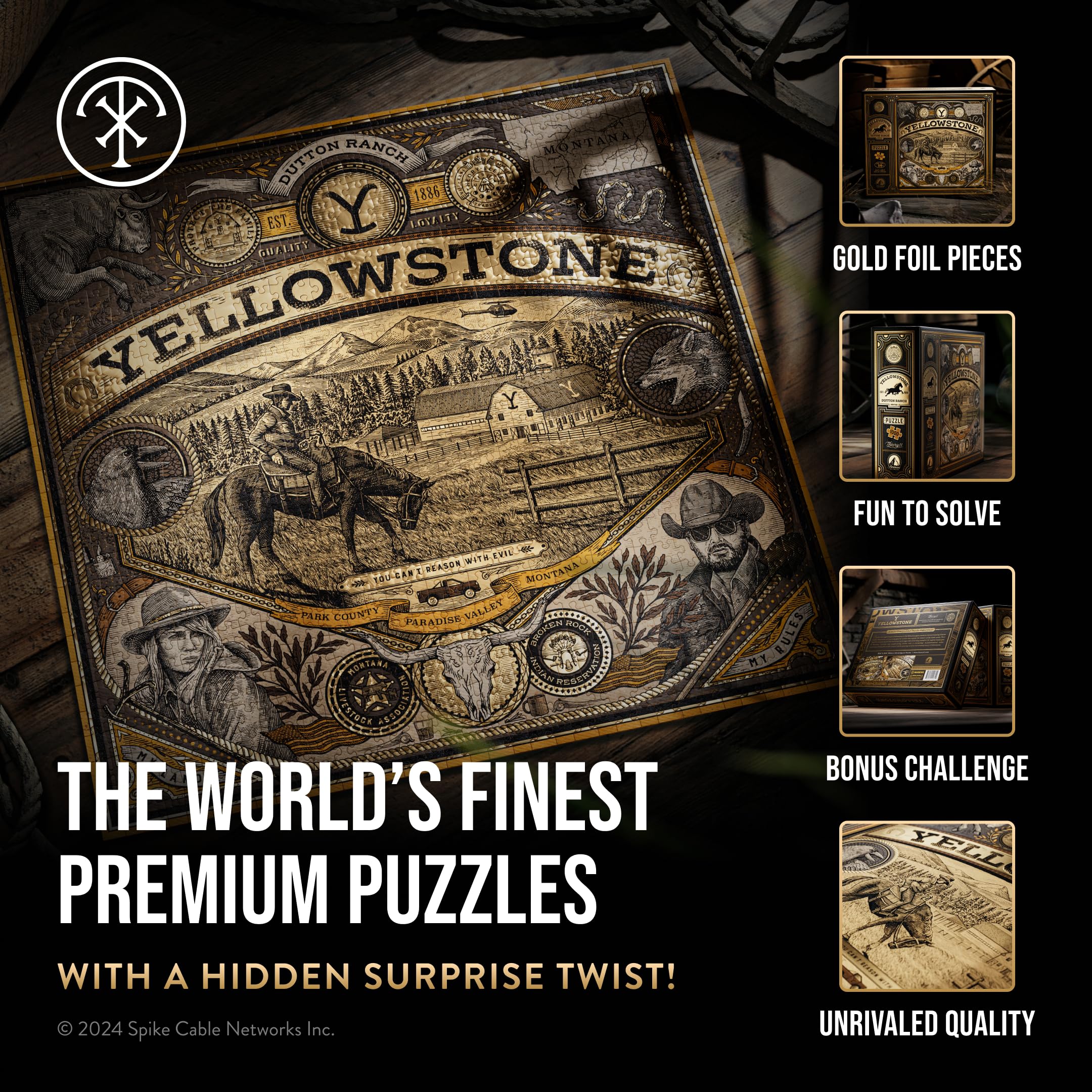 Amazon.com: theory11 Yellowstone Jigsaw Puzzle - 1,000 Piece