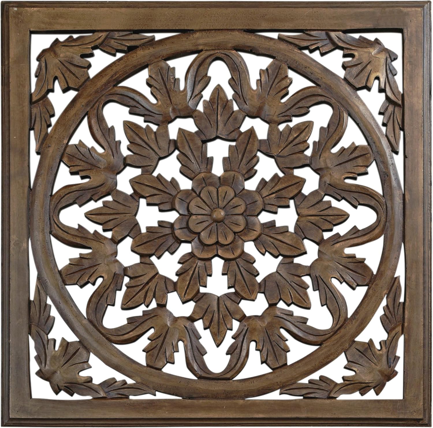 12" Brown Solaris Six Wooden Wall Panel: Home & Kitchen
