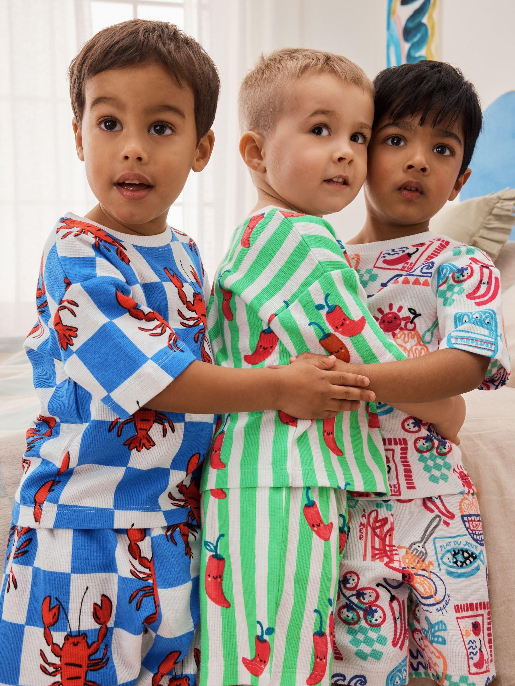 NEXT Jungen Kurze Schlafanzüge, 3er-Pack