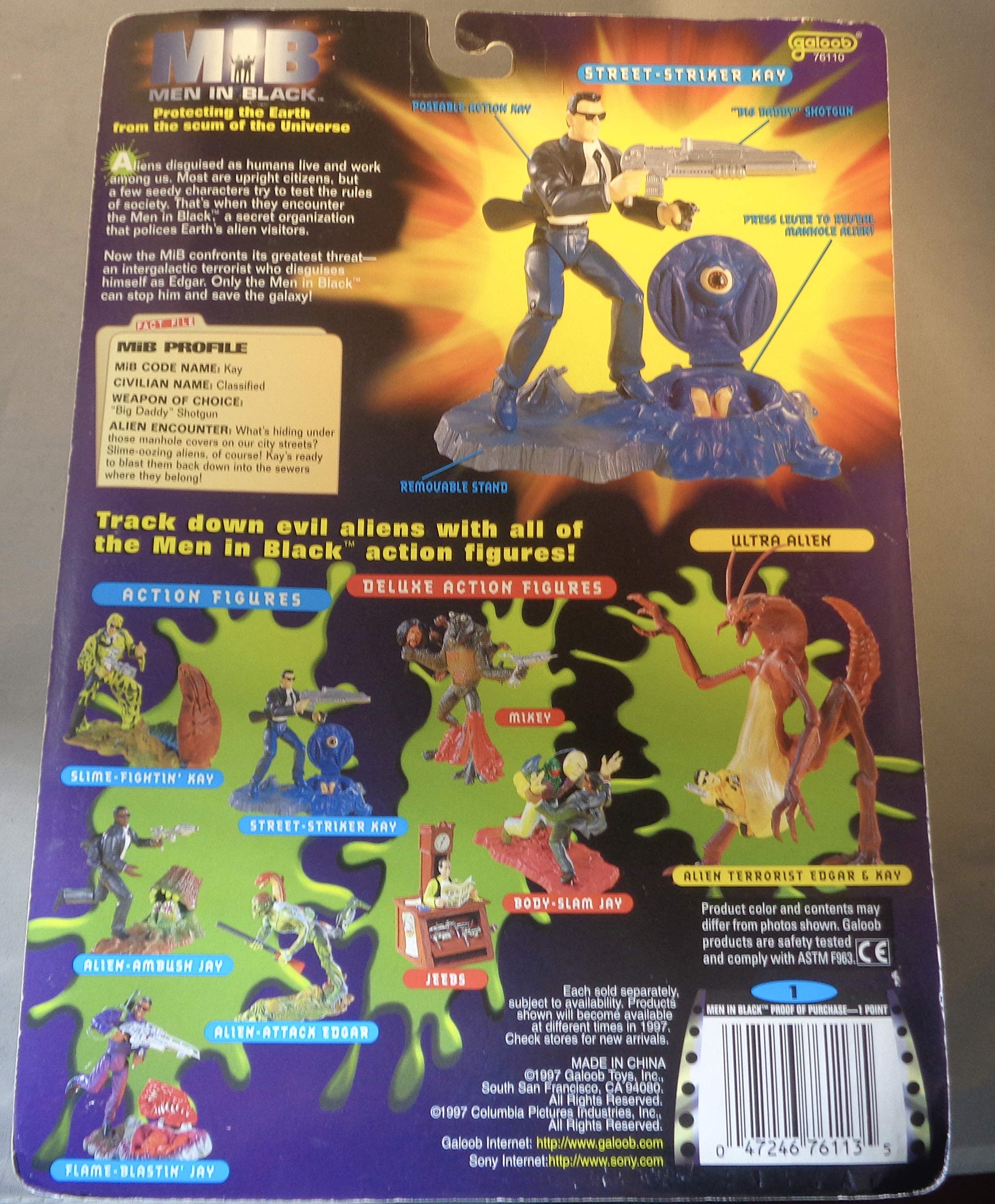 MIB: Men in Black Standard Edition Kay vs Manhole Alien Action