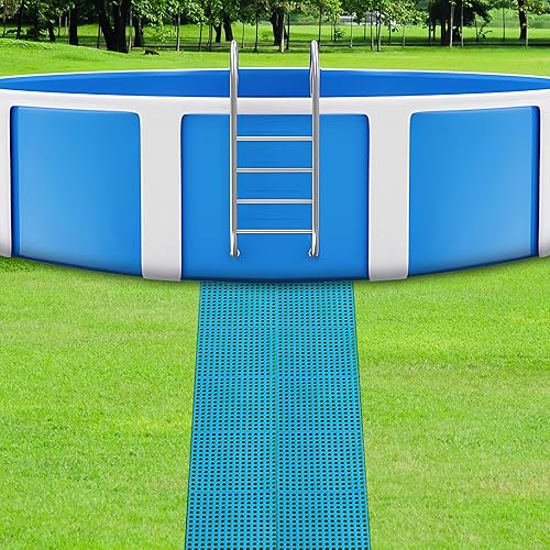 Miniatura 6 de 14 cojines modulares entrelazados, protectores de piso de piscina de 12 x 12 pulgadas, empalme sobre el suelo, antideslizantes, para piscinas, spas,