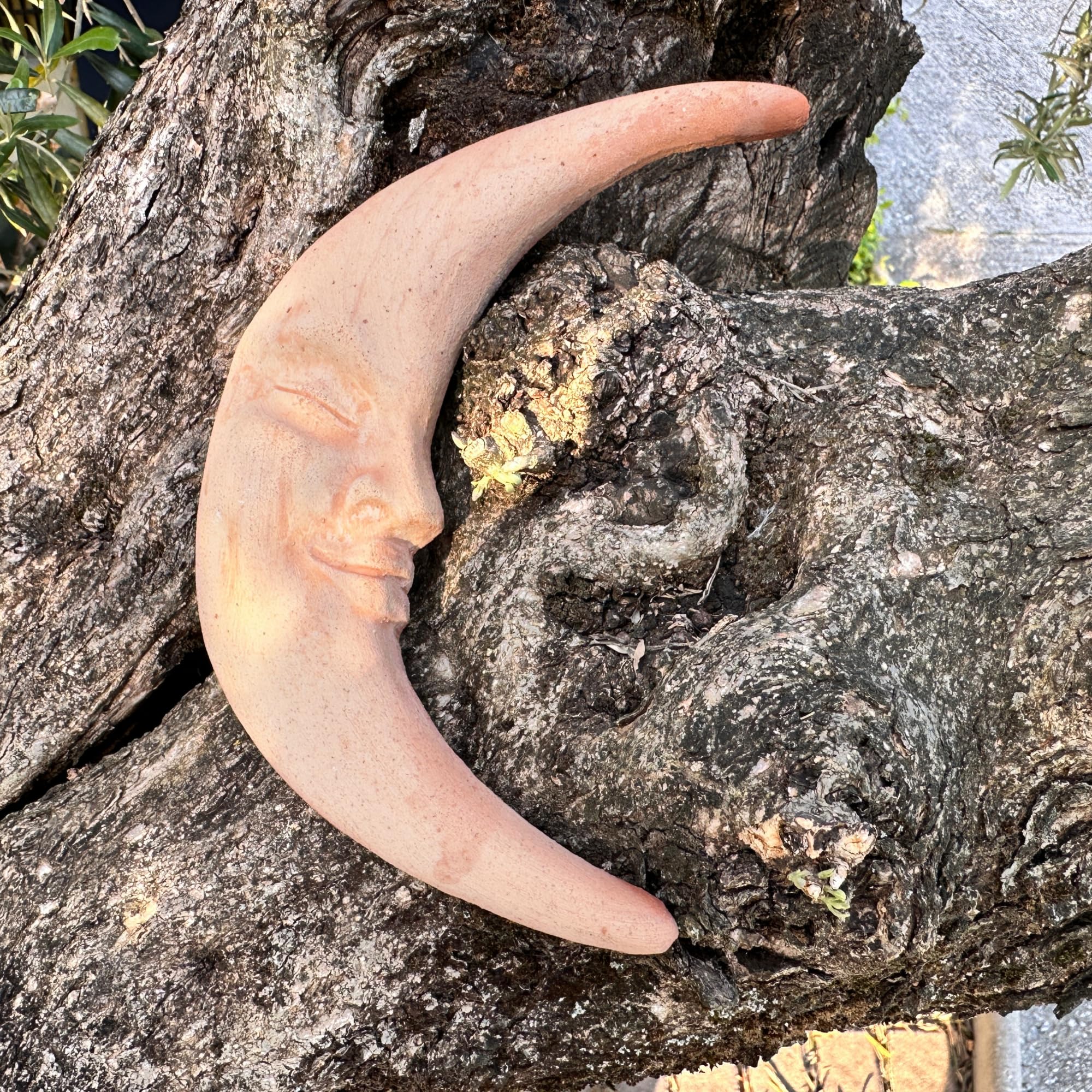 Toocook Luna da muro in terracotta artigianale per arredo e decorazione casa Resistente alle intemperie 30 cm