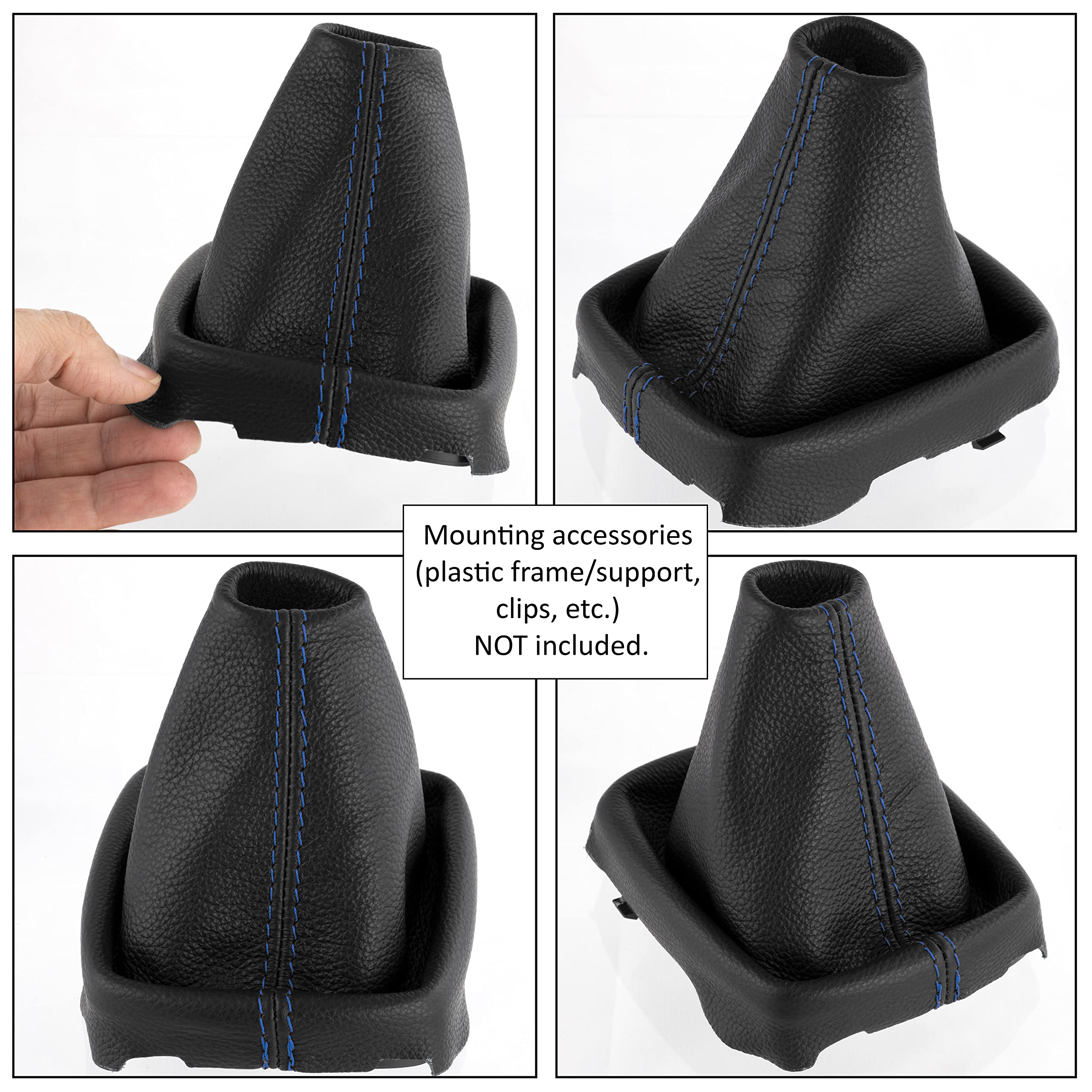 Soufflet De Levier De Vitesse AERZETIX C57839 Noir En Cuir Synthétique - Compatible Land Rover Range Rover 2 (1994-2002)