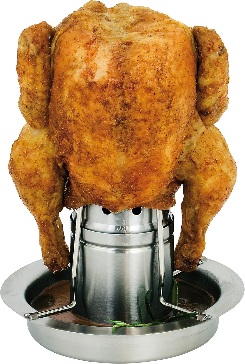 Rôtissoire De Poulet En Acier Inoxydable - Avec Boîte à Bière - Pour Four, Barbecue, Camping, Barbecue Et Four (14