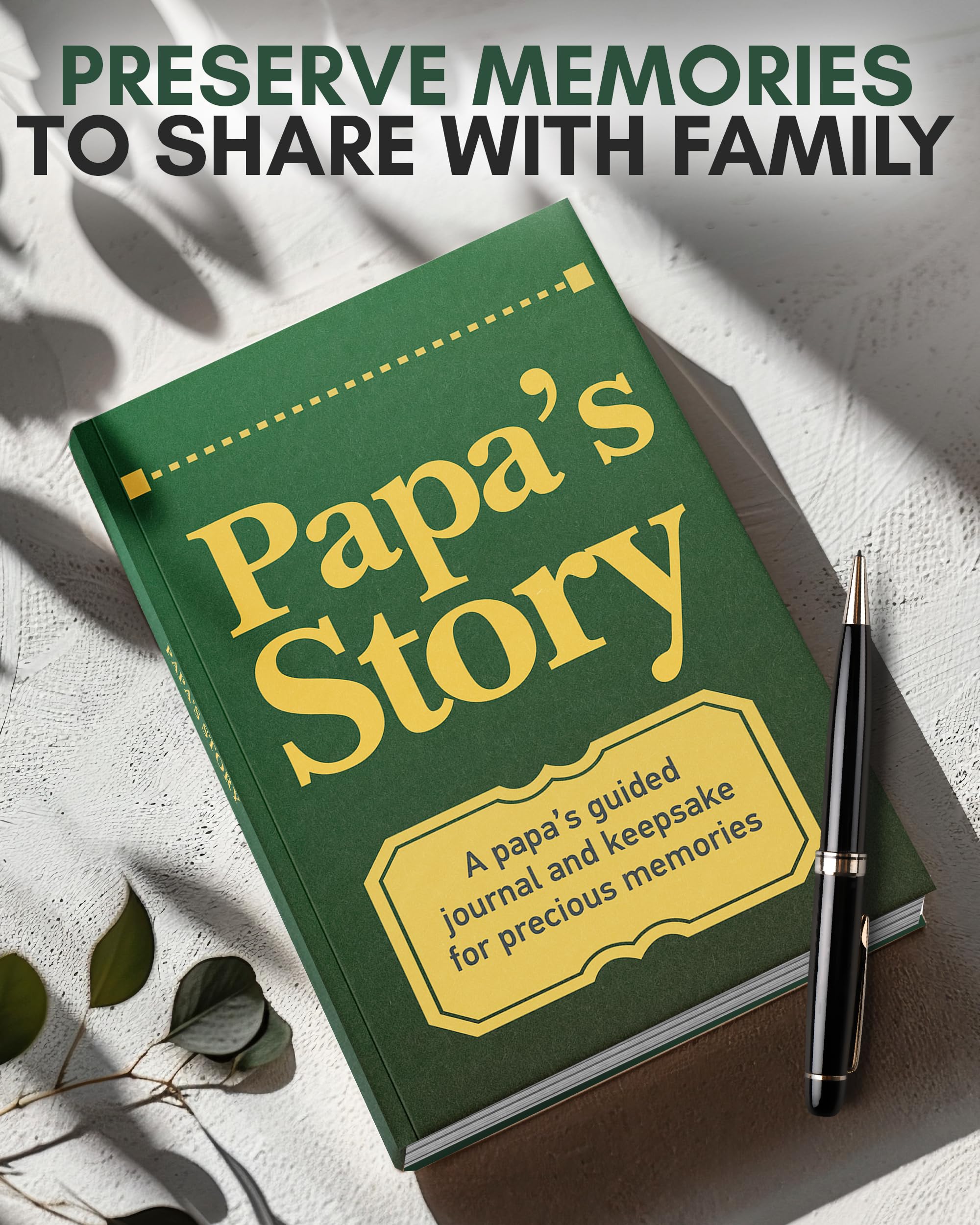 Dad's Life Story Journal (Linen Hardcover): A Meaningful Keepsake For Dad To Share His Journey And Memories, Book Includes 250 Prompt Questions