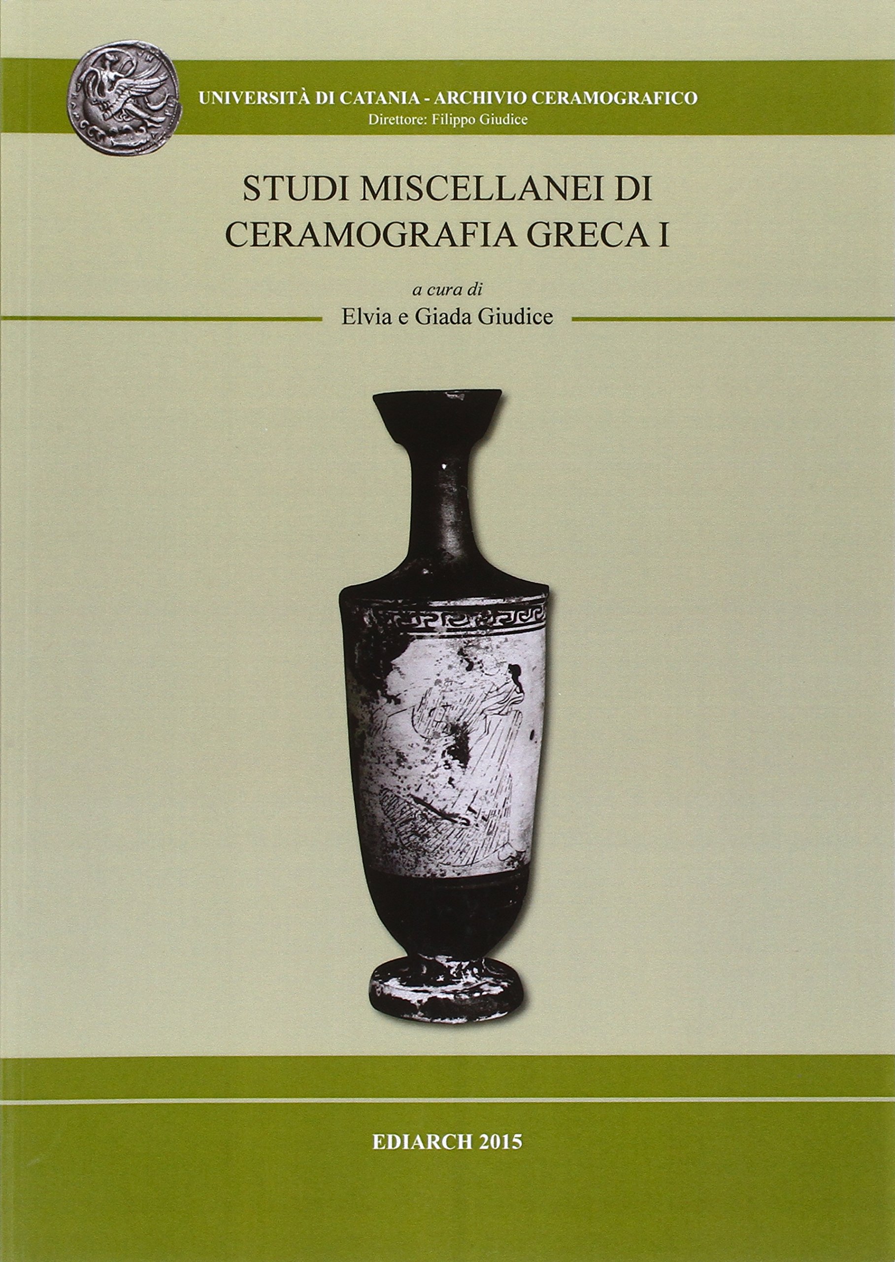 Livre Studi miscellanei di ceramografia greca relié sur l'art antique de la poterie