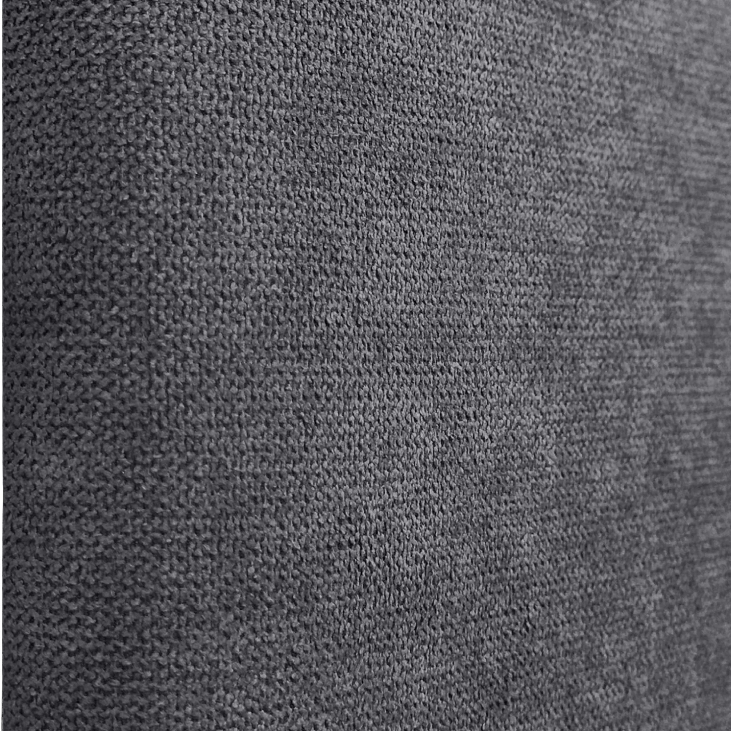 DHOME Cabecero Tapizado Curvo Liso Tela Aqualine 50cm Altura para Pared Acústicos Cabeceros Absorbentes Cabezal Cama Dormitorio (Gris Ceniza, 105cm)