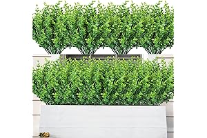 AmyHomie 20 Bundles of Artificial Evergreen Greenery Shrubs
