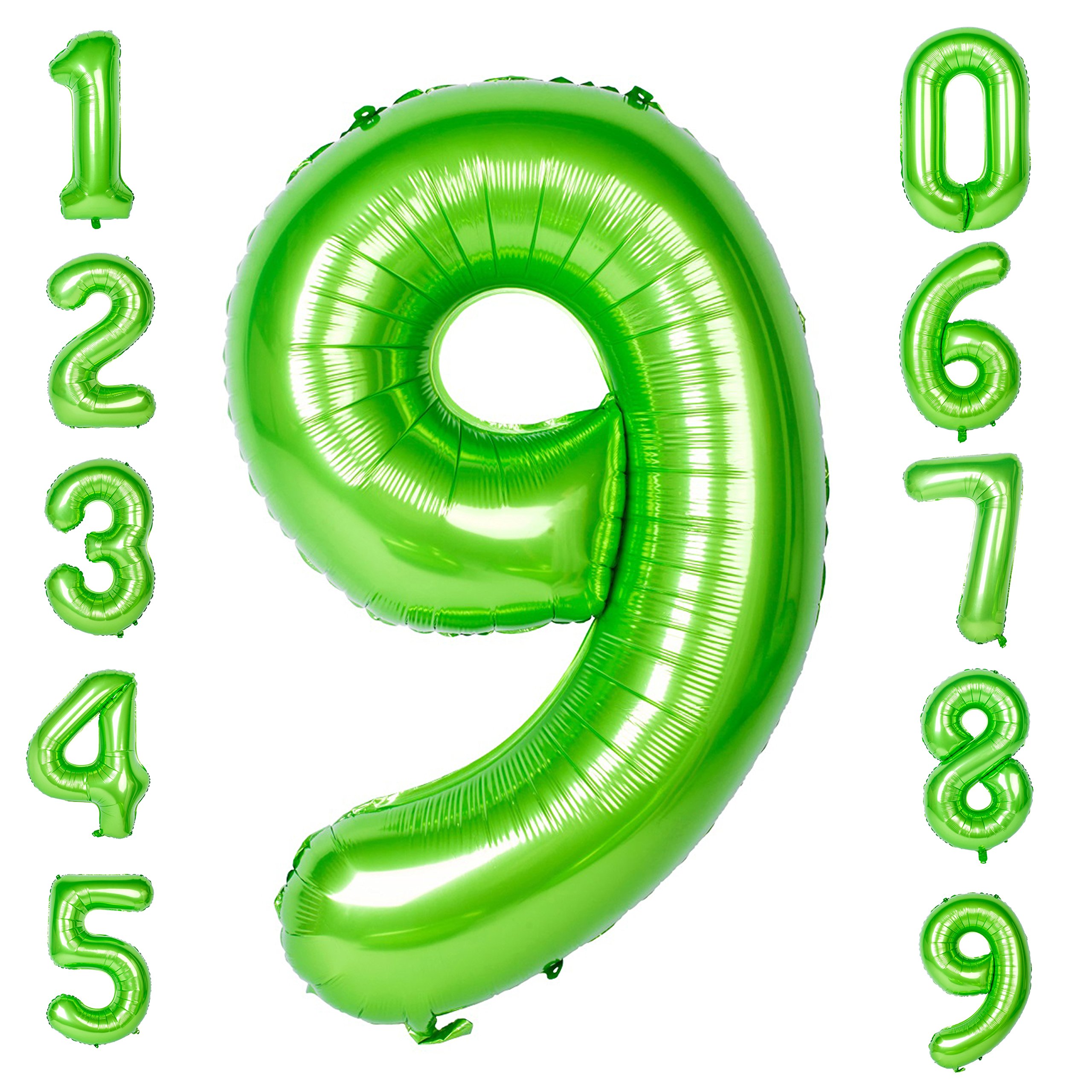Red 0 balloon 40 Inch Giant Helium Foil Number 0 to 9 Red Balloon Birthday Wedding Party Digital Decorations (Number 0) — view 69