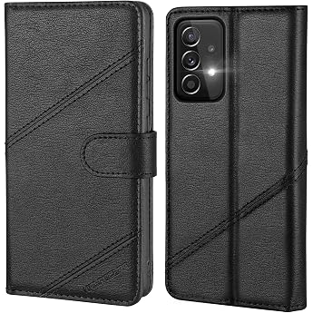 Upgraded A33 5G Mobile Phone Case for Samsung A33 5G Case [Card Slot] [Stand Function] Flip Case Leather Shockproof Protective Book Case for Samsung Galaxy A33 5G Flip Case Black Flip Case with Premium PU Leather 3 Card Slots + Note Compartment Stand Shockproof RFID Blocking Black