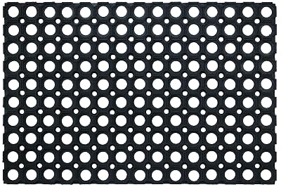 ID Mat M98 Caillebotis Caoutchouc Noir 60 x 40 x 1,4 cm