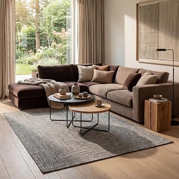 nuLOOM Wynn Salt and Pepper Solid Indoor/Outdoor Area Rug, 6 x 9