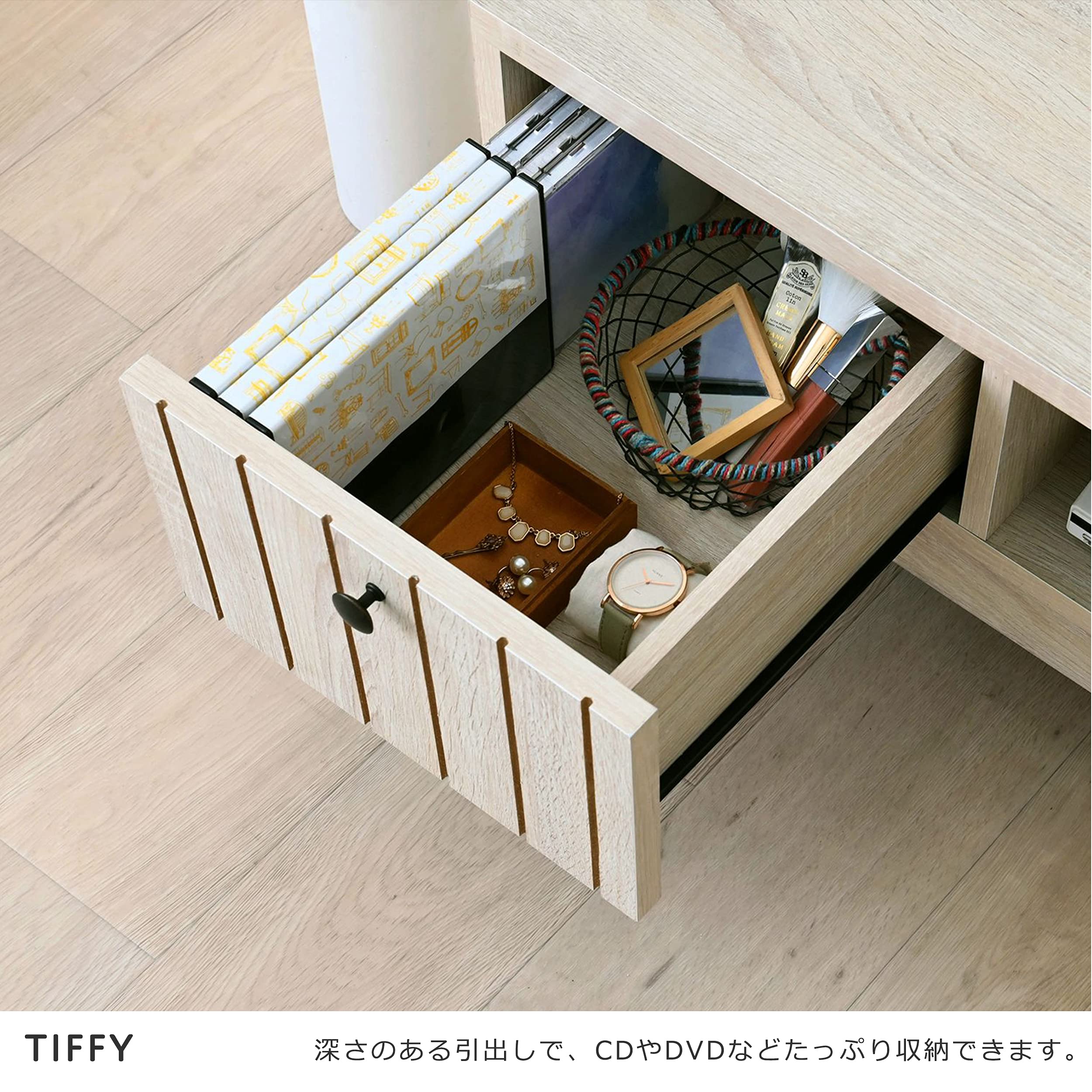 ホワイトテレビ台 180　佐藤産業（Sato） Amazon.co.jp: 佐藤産業 TIFFY ティフィー テレビボード 80cm幅